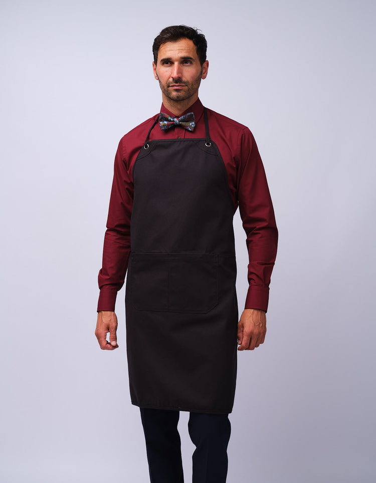 Black Bib Organic Cotton Apron - Gresham Blake Studios