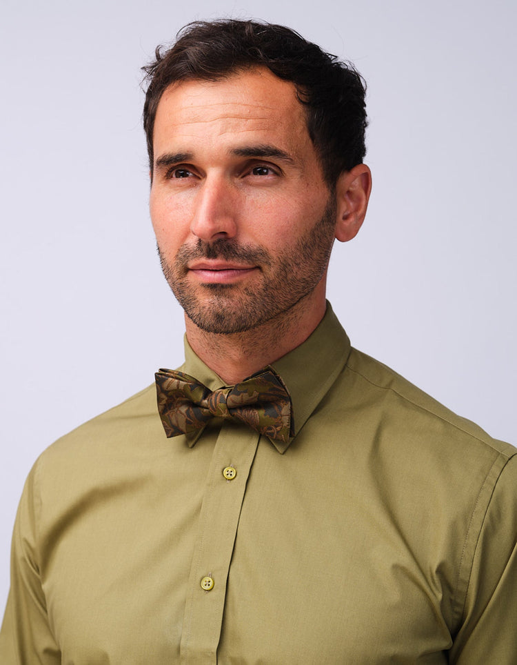 Green Nasturtiums Bow Tie - Gresham Blake Studios