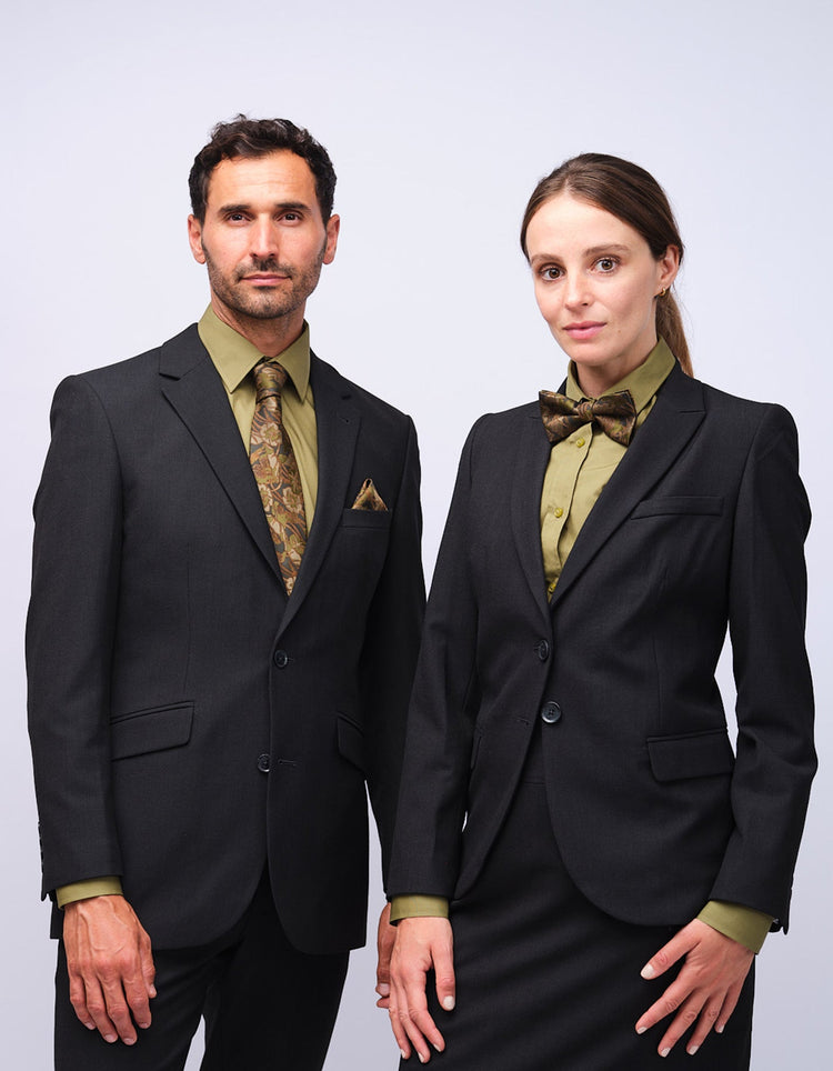 Green Nasturtiums Bow Tie - Gresham Blake Studios