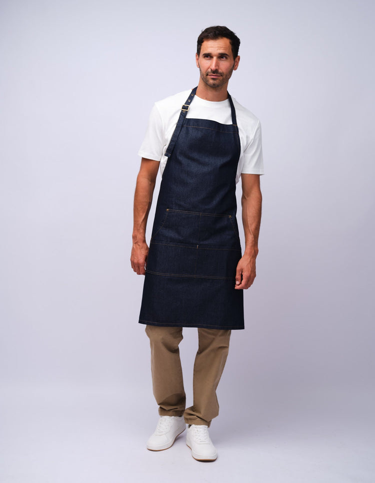 Indigo Denim Apron - Gresham Blake Studios