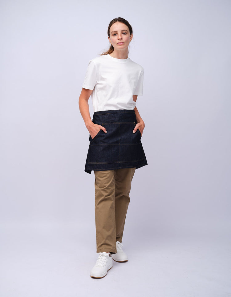 Indigo Denim Waist Apron - Gresham Blake Studios