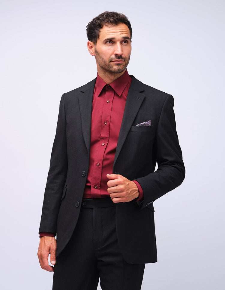 Mens Grey Dot Suit Jacket - Gresham Blake Studios