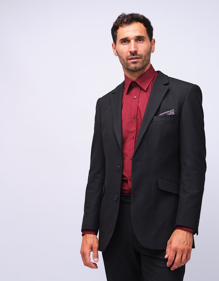 Mens Grey Dot Suit Jacket - Gresham Blake Studios