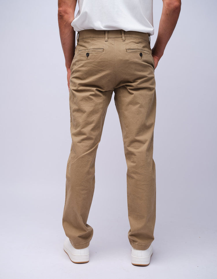 Mens Tan Cotton Chino - Gresham Blake Studios