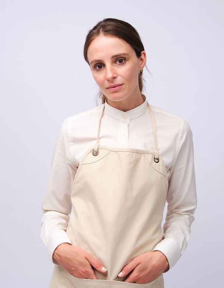 Natural Bib Organic Cotton Apron - Gresham Blake Studios