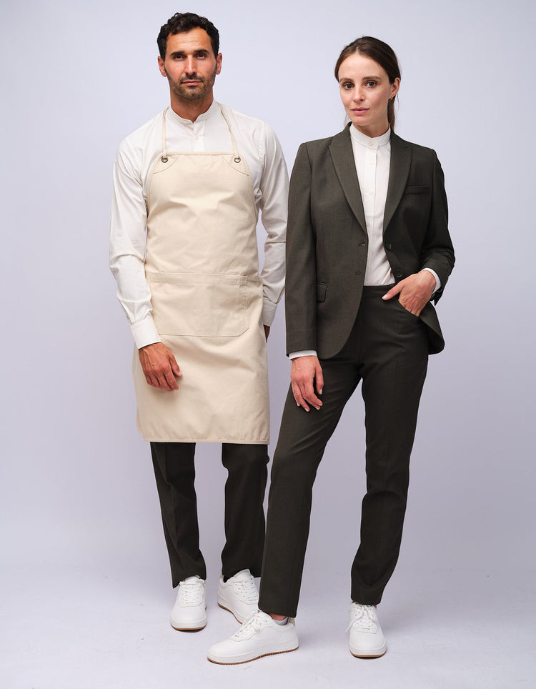 Natural Bib Organic Cotton Apron - Gresham Blake Studios