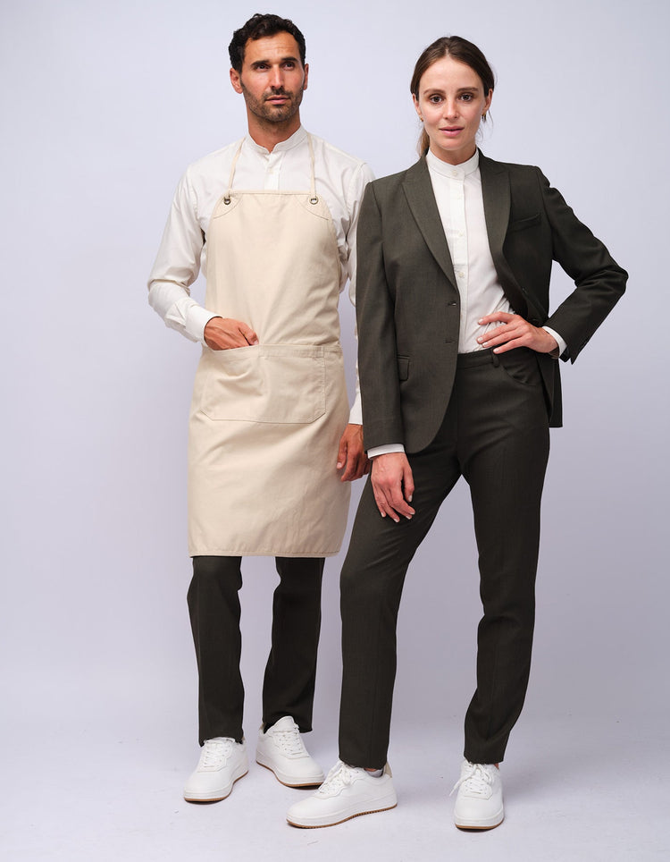 Natural Bib Organic Cotton Apron - Gresham Blake Studios