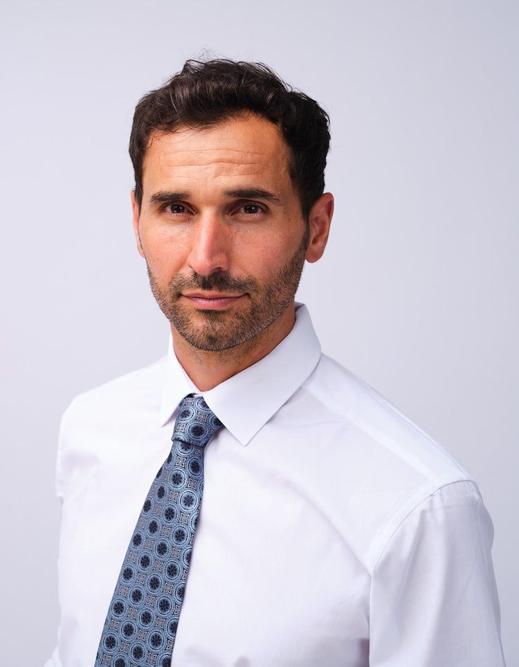 Navy Floral Tile Tie - Gresham Blake Studios