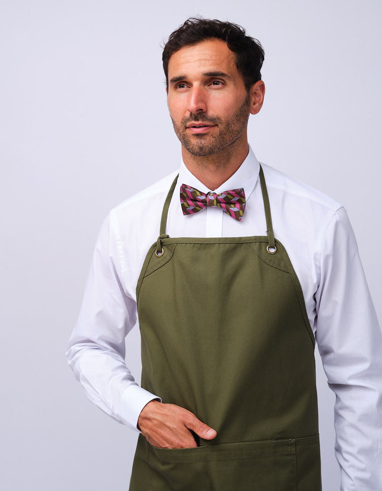 Pink & Green Graphic Blocks Bow Tie - Gresham Blake Studios