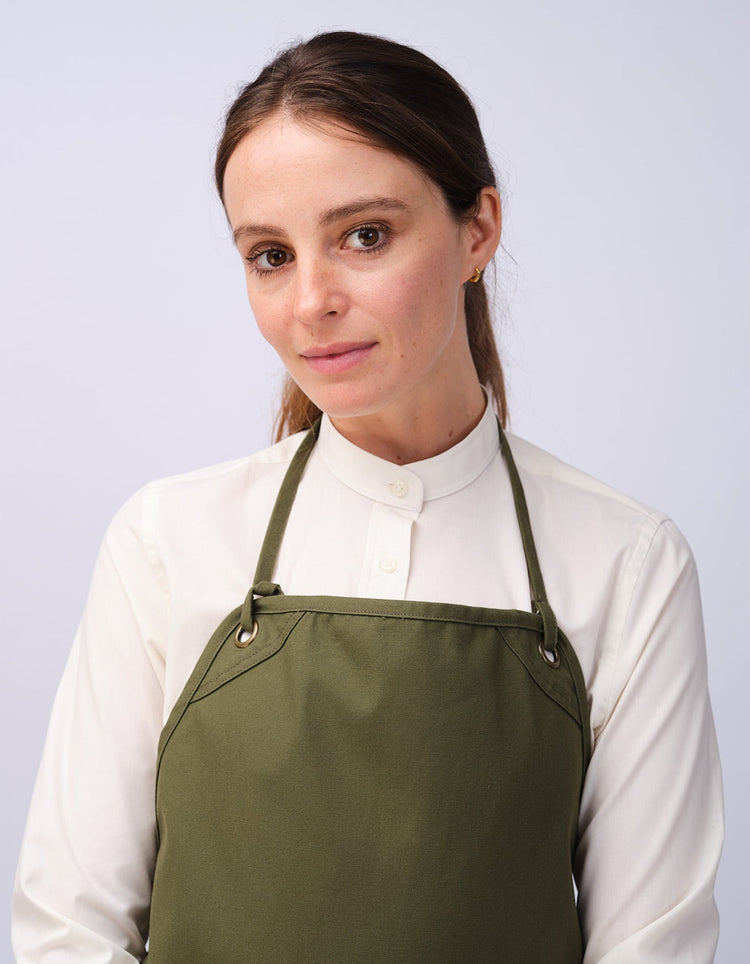 Womens Cream Grandad Shirt - Gresham Blake Studios