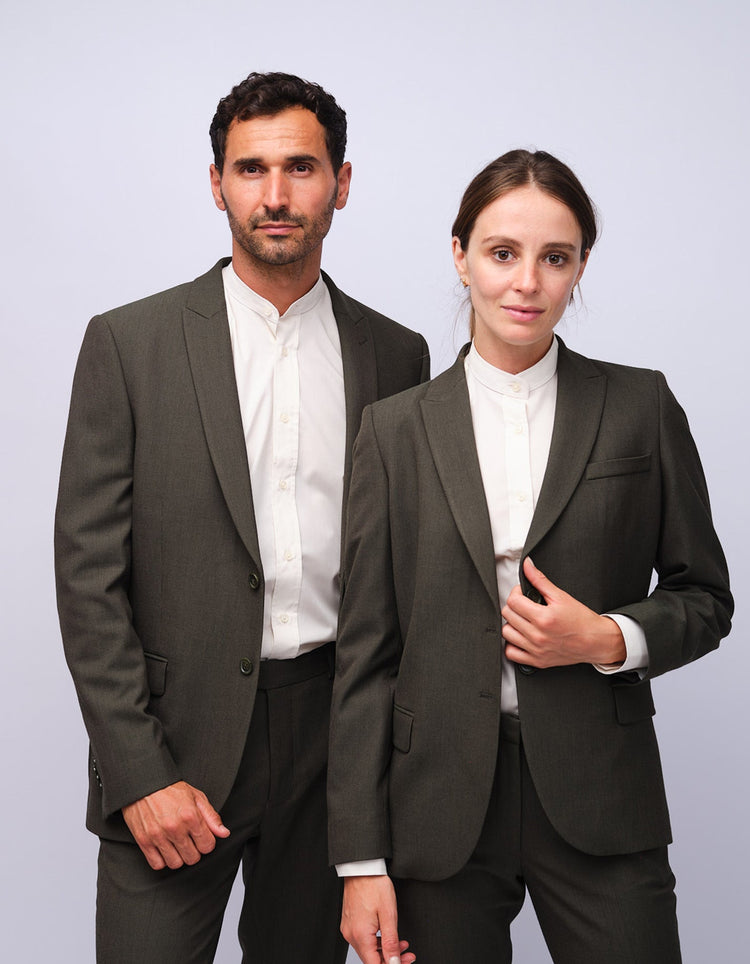 Womens Green Dot Suit Jacket - Gresham Blake Studios