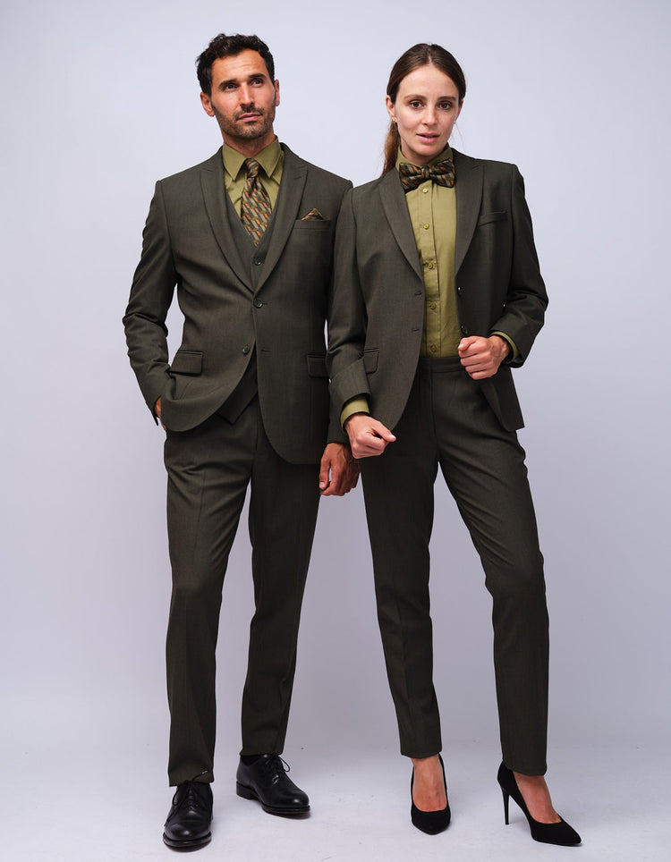 Womens Green Dot Tailored Trouser - Gresham Blake Studios