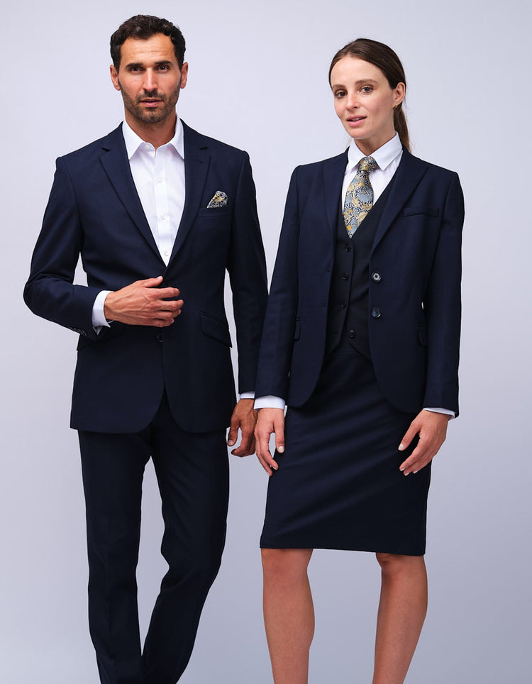 Womens Navy Dot Jacket - Gresham Blake Studios