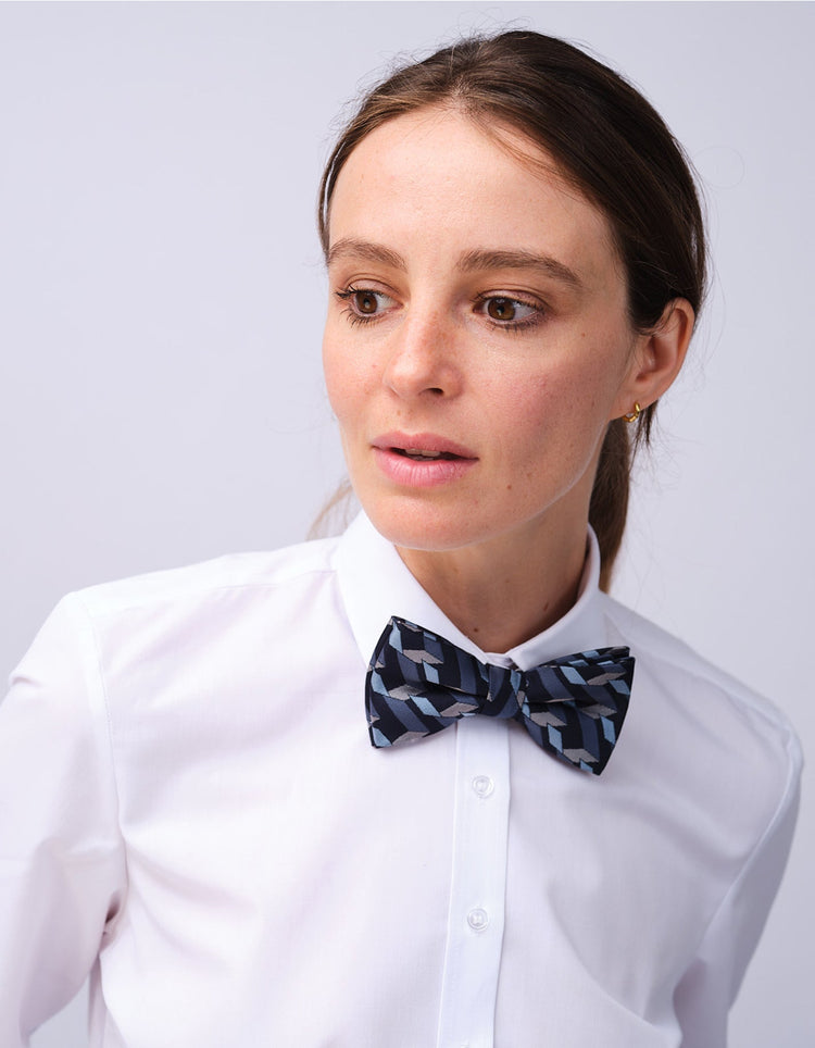 Women's White Grandad Shirt - Gresham Blake Studios