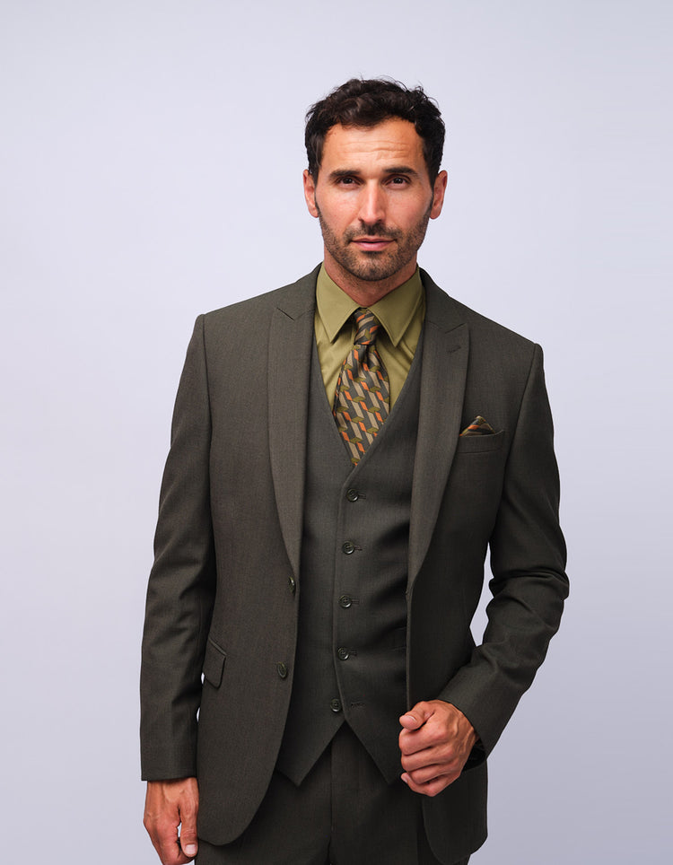 Mens Green Dot Waistcoat