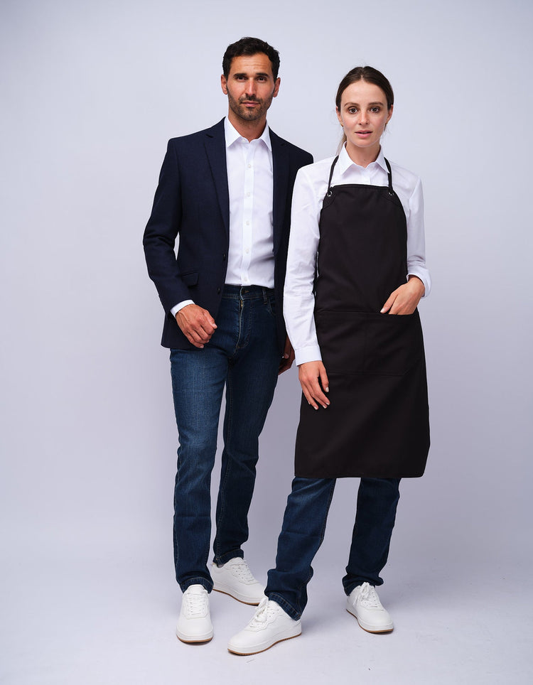 Black Bib Organic Cotton Apron - Gresham Blake Studios