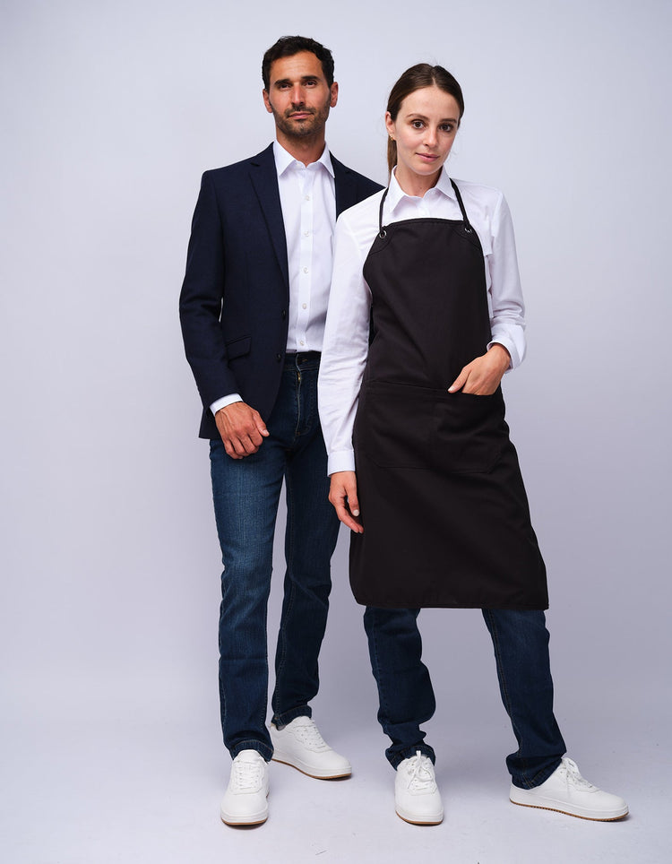 Black Bib Organic Cotton Apron - Gresham Blake Studios