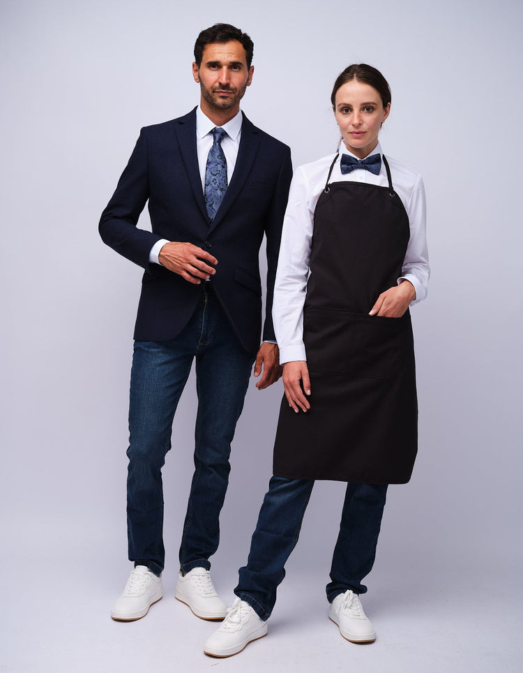 Black Bib Organic Cotton Apron - Gresham Blake Studios