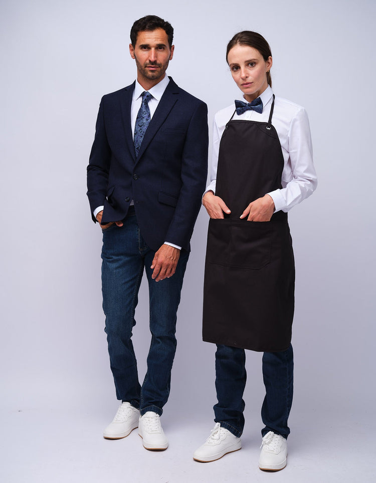 Black Bib Organic Cotton Apron - Gresham Blake Studios