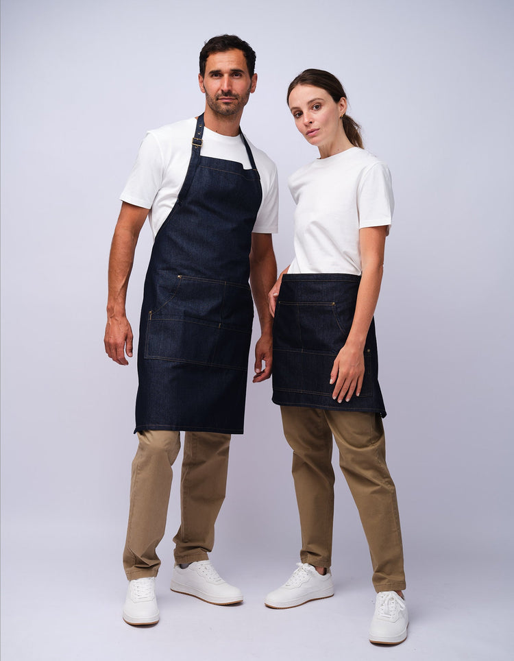 Indigo Denim Waist Apron - Gresham Blake Studios