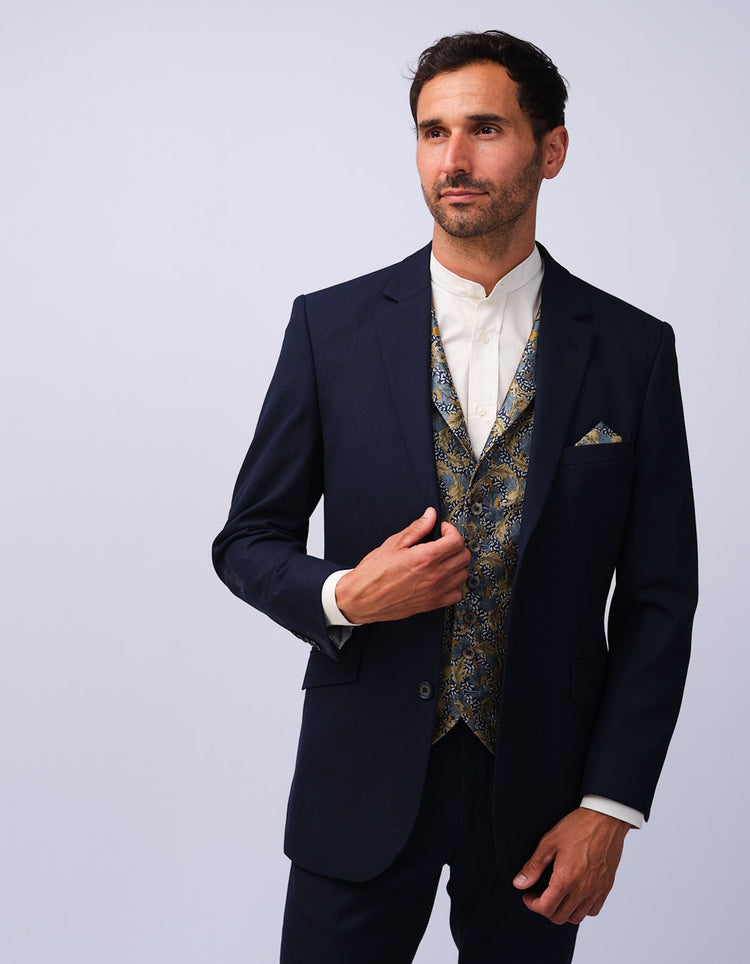 Mens Cream Grandad Shirt - Gresham Blake Studios