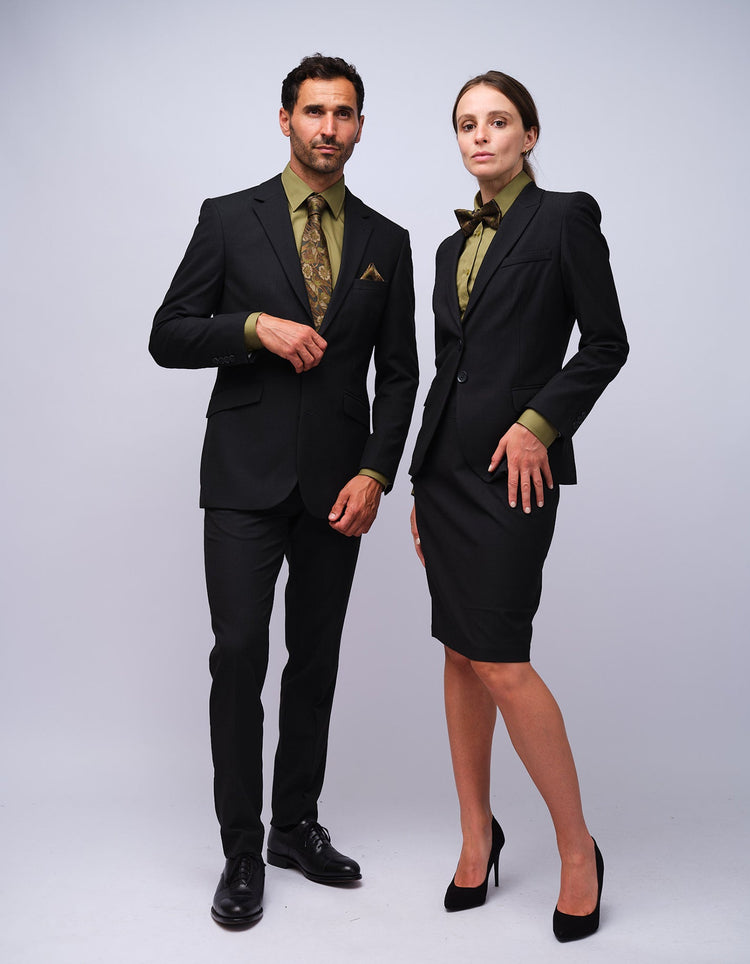 Mens Grey Dot Suit Jacket - Gresham Blake Studios