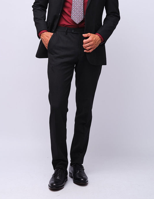 Mens Grey Dot Tailored Trouser - Gresham Blake Studios