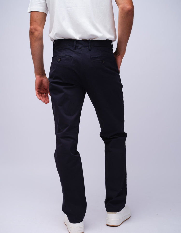 Mens Navy Cotton Chino - Gresham Blake Studios