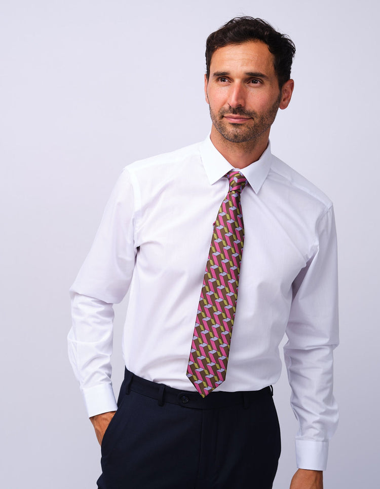 Men's Slim Fit White Shirt - Gresham Blake Studios