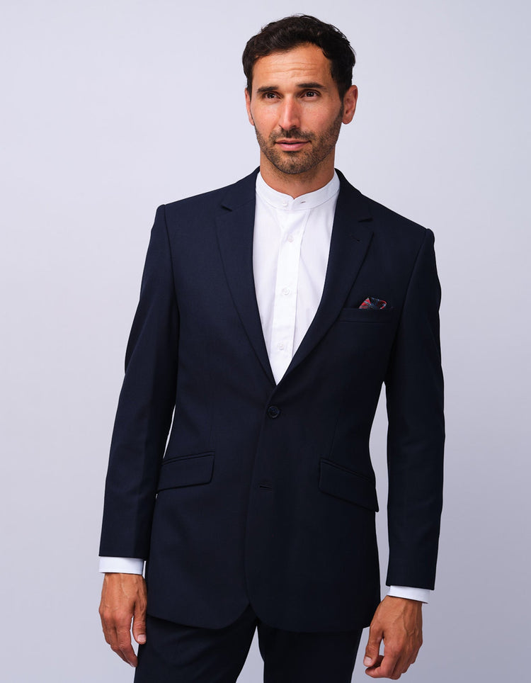 Men's White Grandad Shirt - Gresham Blake Studios