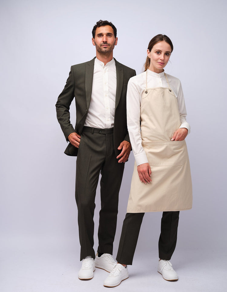 Natural Bib Organic Cotton Apron - Gresham Blake Studios