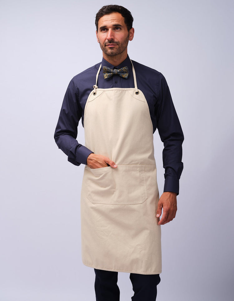 Natural Bib Organic Cotton Apron - Gresham Blake Studios