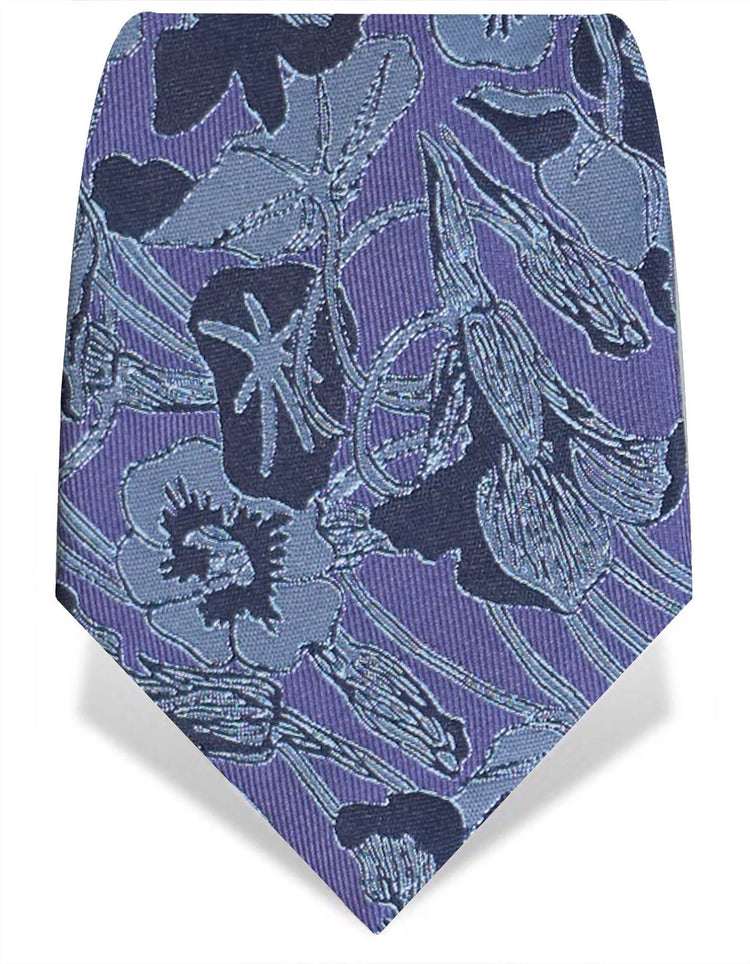 Navy Nasturtiums Tie - Gresham Blake Studios