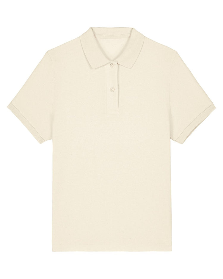 Womens Natural Raw Cotton Polo Shirt - Gresham Blake Studios
